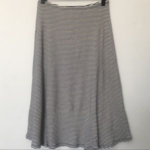 Striped Reformation Midi Skirt